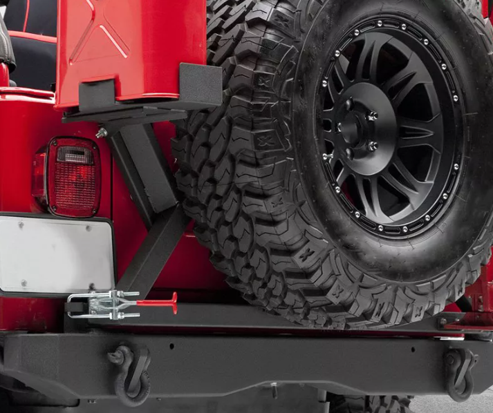 Adjustable Bolt-On Spare Tire Mount for Trailers