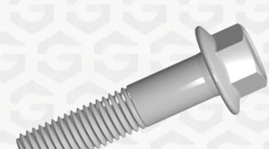 M6-1.0-15mm Flange Hexagonal Bolt 10.9 Galvanized