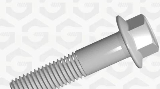 M6-1.0-15mm Flange Hexagonal Bolt 10.9 Galvanized