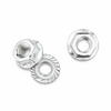Zinc Plated M8-1.25 Hex Serrated Flange Nut 