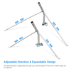 Antenna Mount Universal Tin Roof Mount Steel Tripod Windproof Antenna Mount