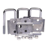 Square U-Bolt Kit for Boat Trailer Axle Leaf Spring