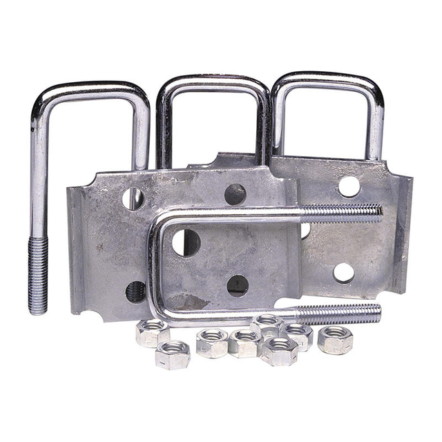 Square U-Bolt Kit for Boat Trailer Axle Leaf Spring