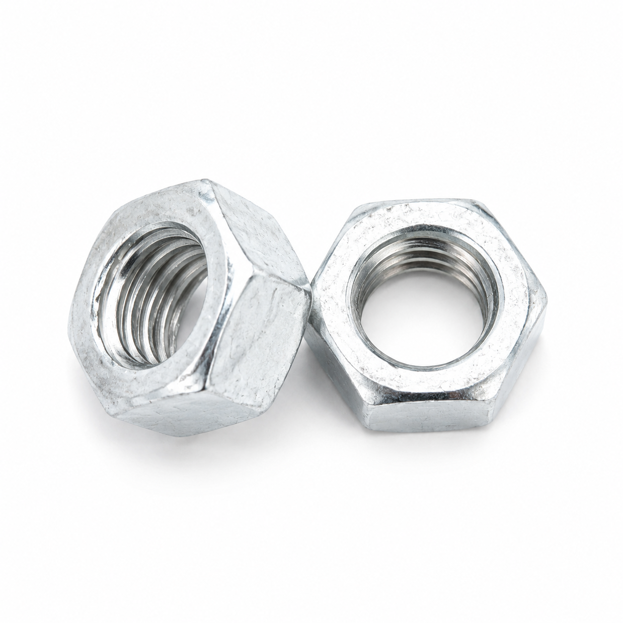hex nut thread detail photo