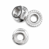 Zinc Plated M8-1.25 Hex Serrated Flange Nut 
