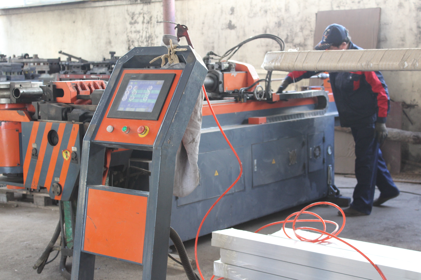 Dedicated quality control area where finished farm tools undergo rigorous dimensional checks