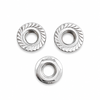 Zinc Plated M8-1.25 Hex Serrated Flange Nut 