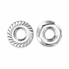 Zinc Plated M8-1.25 Hex Serrated Flange Nut 